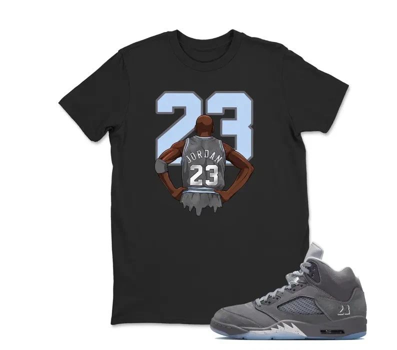 Shirt To Match Jd 5 Wolf Grey, MJ 23 Sneaker Tee, Best Gift,AJ5s,Adults & Ki Unisex T-shirt, Sweatshirt, Hoodie, Long Sleeve Tee - T-Shirt, Sweatshirt, Hoodie