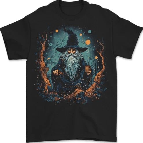 A Wise Old Wizard Fantasy Mens T-Shirt 100% Cotton Unisex T-shirt, Sweatshirt, Hoodie, Long Sleeve Tee - T-Shirt, Sweatshirt, Hoodie