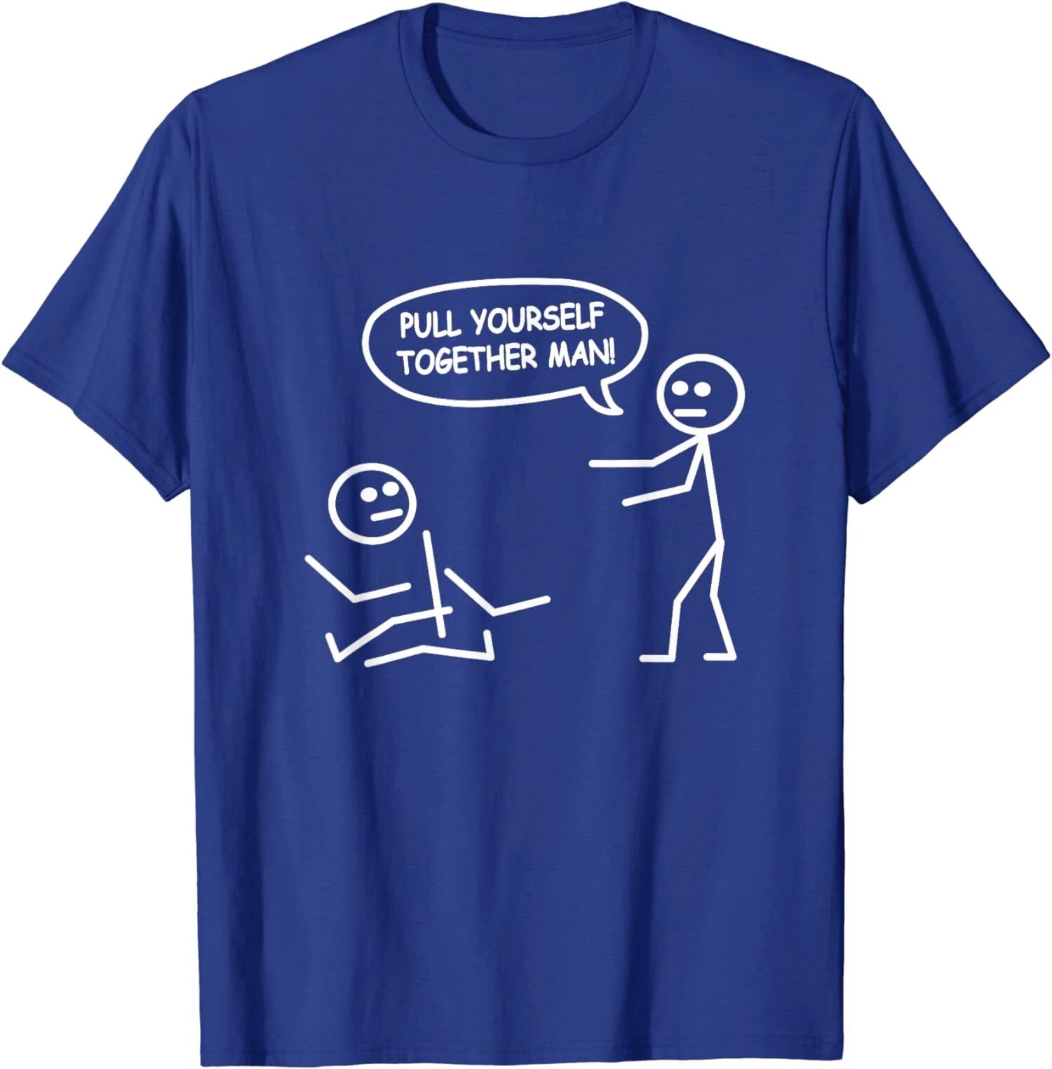 Funny Stick Figure Joke - Pull Yourself Together Man Unisex T-Shirt Unisex T-shirt, Sweatshirt, Hoodie, Long Sleeve Tee - T-Shirt, Sweatshirt, Hoodie