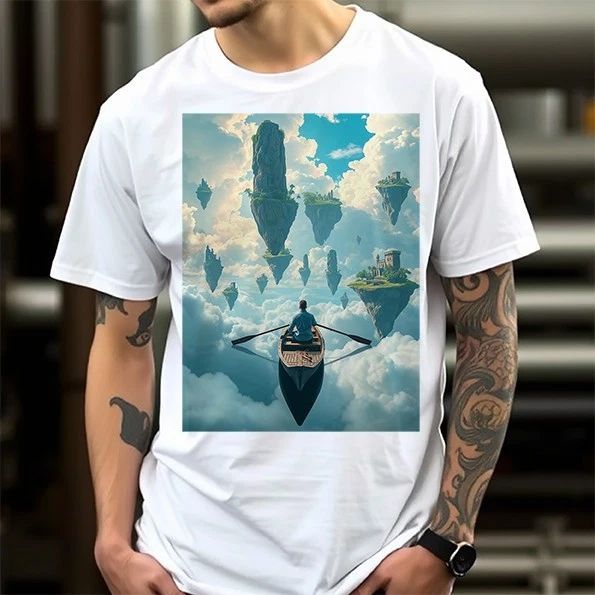 Fantasy THAILAND SURREAL BOAT T-Shirt Tee Gift Idea Tropical Art Design Top Cool Unisex T-shirt, Sweatshirt, Hoodie, Long Sleeve Tee - T-Shirt, Sweatshirt, Hoodie
