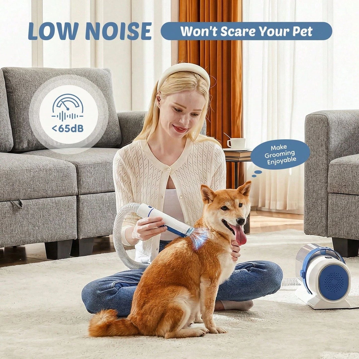Cat/Dog Lover Gift And Dog/Cat Mom Love Pet Grooming Vacuum Kit, Low Noise Unisex T-shirt, Sweatshirt, Hoodie, Long Sleeve Tee - T-Shirt, Sweatshirt, Hoodie