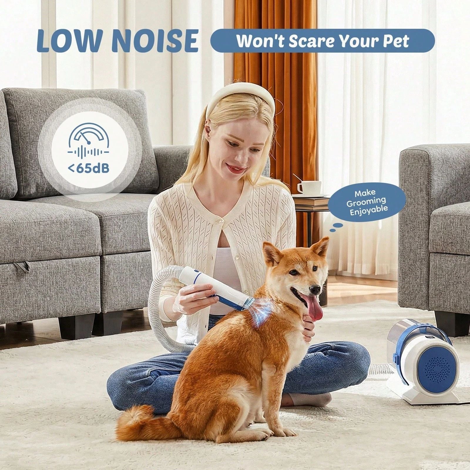 Cat/Dog Lover Gift And Dog/Cat Mom Love Pet Grooming Vacuum Kit, Low Noise Unisex T-shirt, Sweatshirt, Hoodie, Long Sleeve Tee - T-Shirt, Sweatshirt, Hoodie