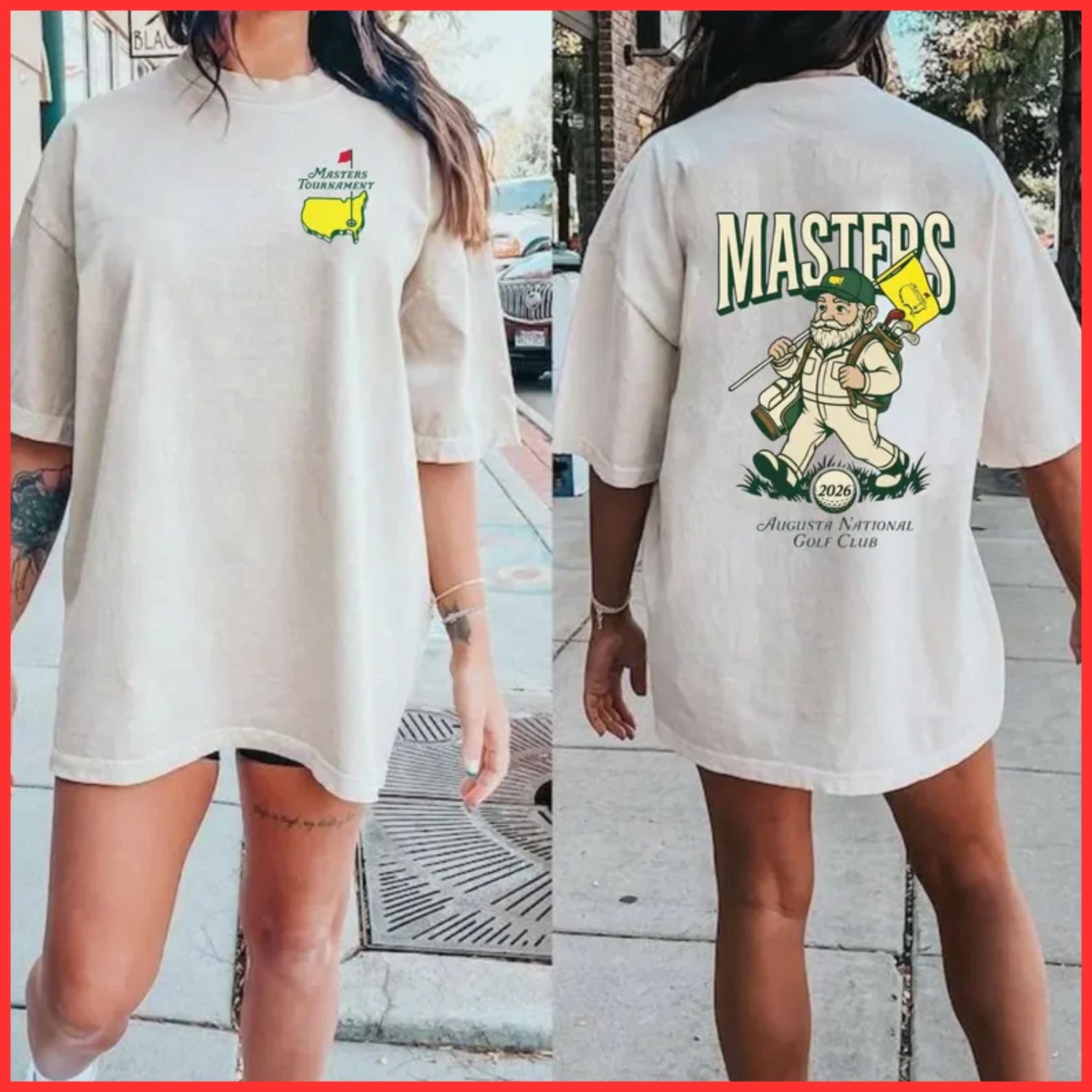 NEW !! Masters Golf Gnome Shirt Augusta 2026 Cute Golf Graphic Tee Full Size Unisex T-shirt, Sweatshirt, Hoodie, Long Sleeve Tee - T-Shirt, Sweatshirt, Hoodie