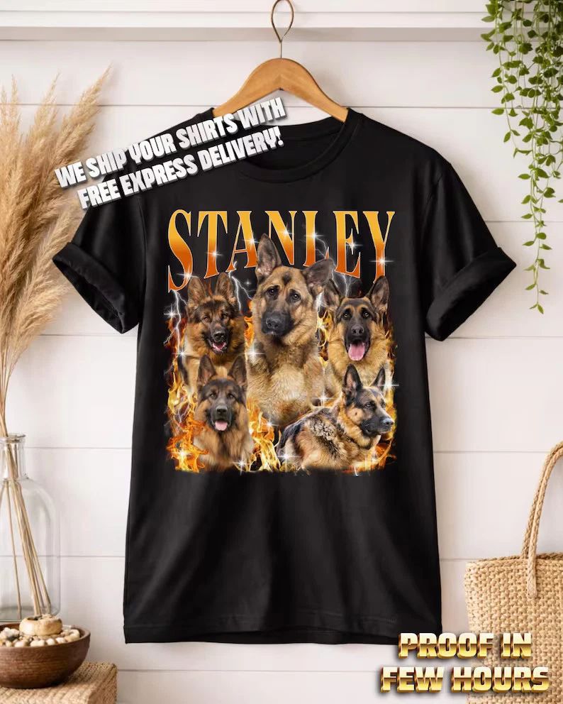 Custom Dog Bootleg Photo Shirt Personalized Pet Fan Unisex T-shirt, Sweatshirt, Hoodie, Long Sleeve Tee - T-Shirt, Sweatshirt, Hoodie