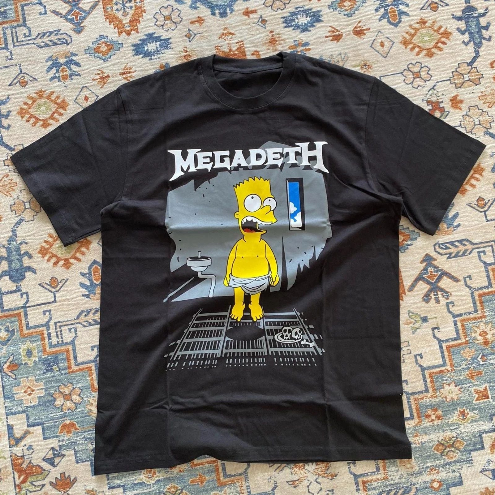 Megadeth Simpson Countdown to Extinction Funny Black T-shirt, Size S-5XL Unisex T-shirt, Sweatshirt, Hoodie, Long Sleeve Tee - T-Shirt, Sweatshirt, Hoodie