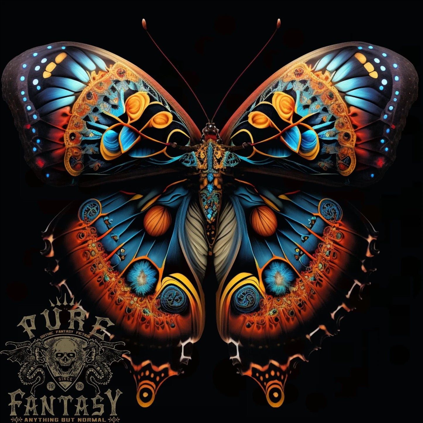 Fantasy Butterfly Design Mens T-Shirt 100% Cotton Unisex T-shirt, Sweatshirt, Hoodie, Long Sleeve Tee - T-Shirt, Sweatshirt, Hoodie