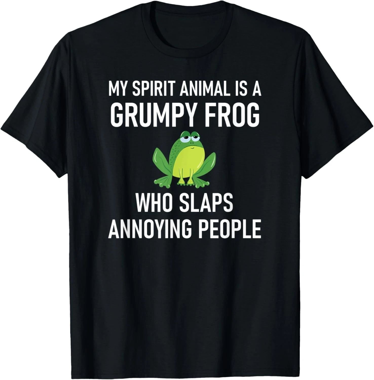My Spirit Animal Is A Grumpy Frog, Funny, Jokes, Sarcastic T-Shirt Unisex T-shirt, Sweatshirt, Hoodie, Long Sleeve Tee - T-Shirt, Sweatshirt, Hoodie