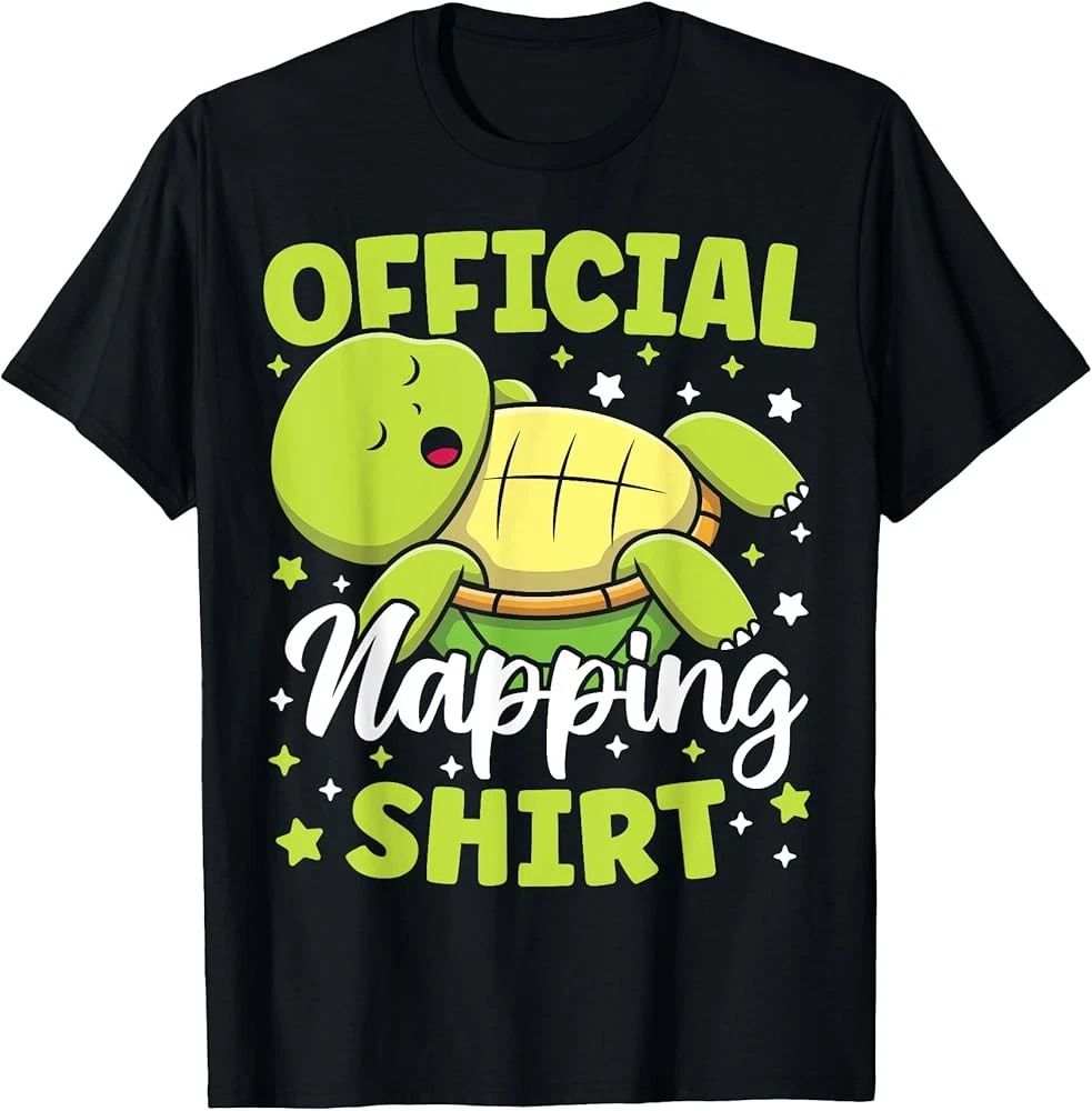 Official Napping Shirt Cute Kawaii Sleeping Turtle Lover T-Shirt Unisex T-shirt, Sweatshirt, Hoodie, Long Sleeve Tee - T-Shirt, Sweatshirt, Hoodie