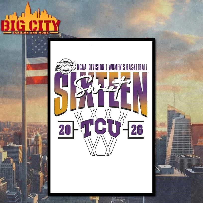 TCU Horned Frogs Women's 2026 NCAA Basketball - Adult & Kids T-Shirts, Sweatshirts & Hoodies apparel design preview 4