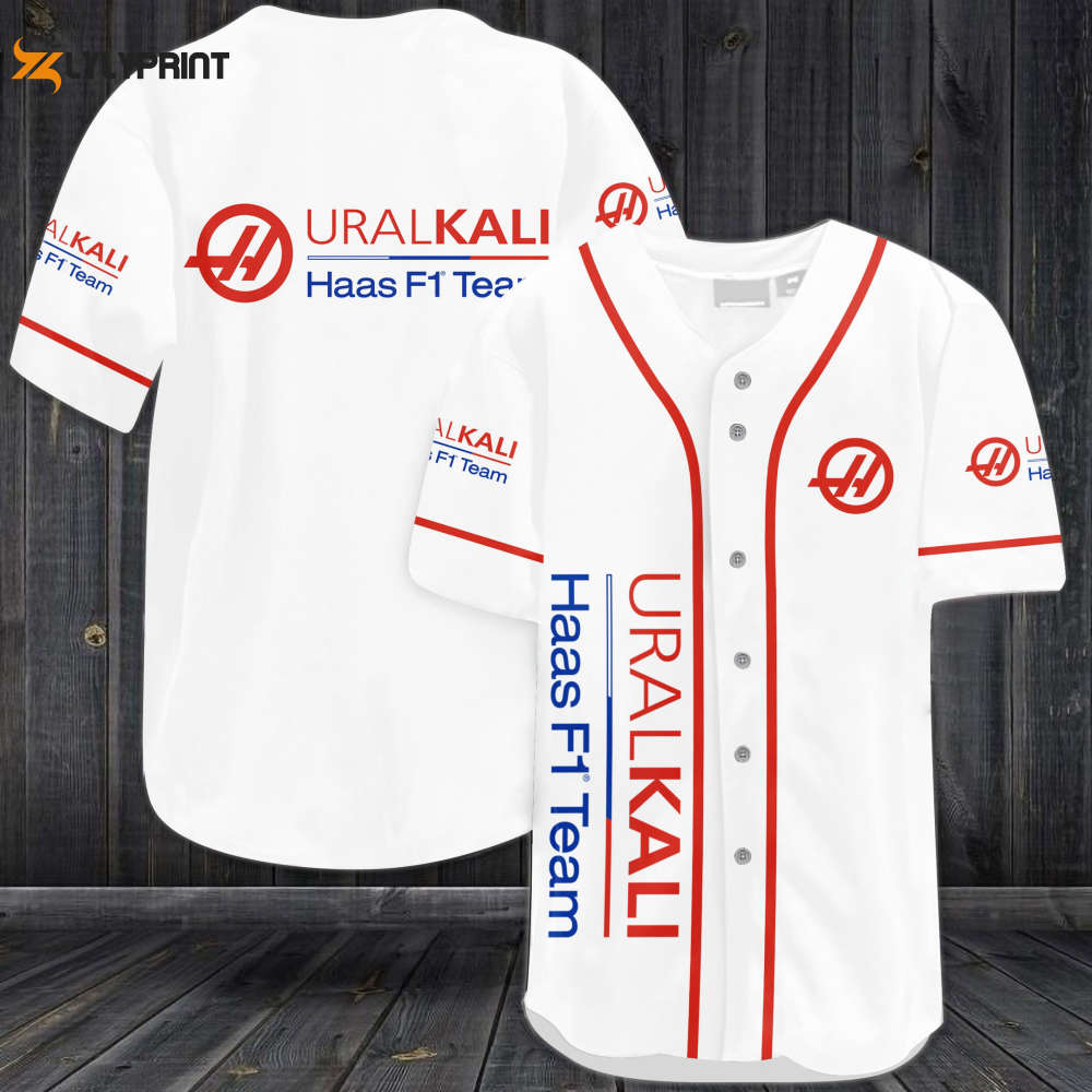 Uralkali Haas F1 Team Baseball Jersey - Perfect Gift for Men and Women - lylyprint.com baseball jersey product view 1