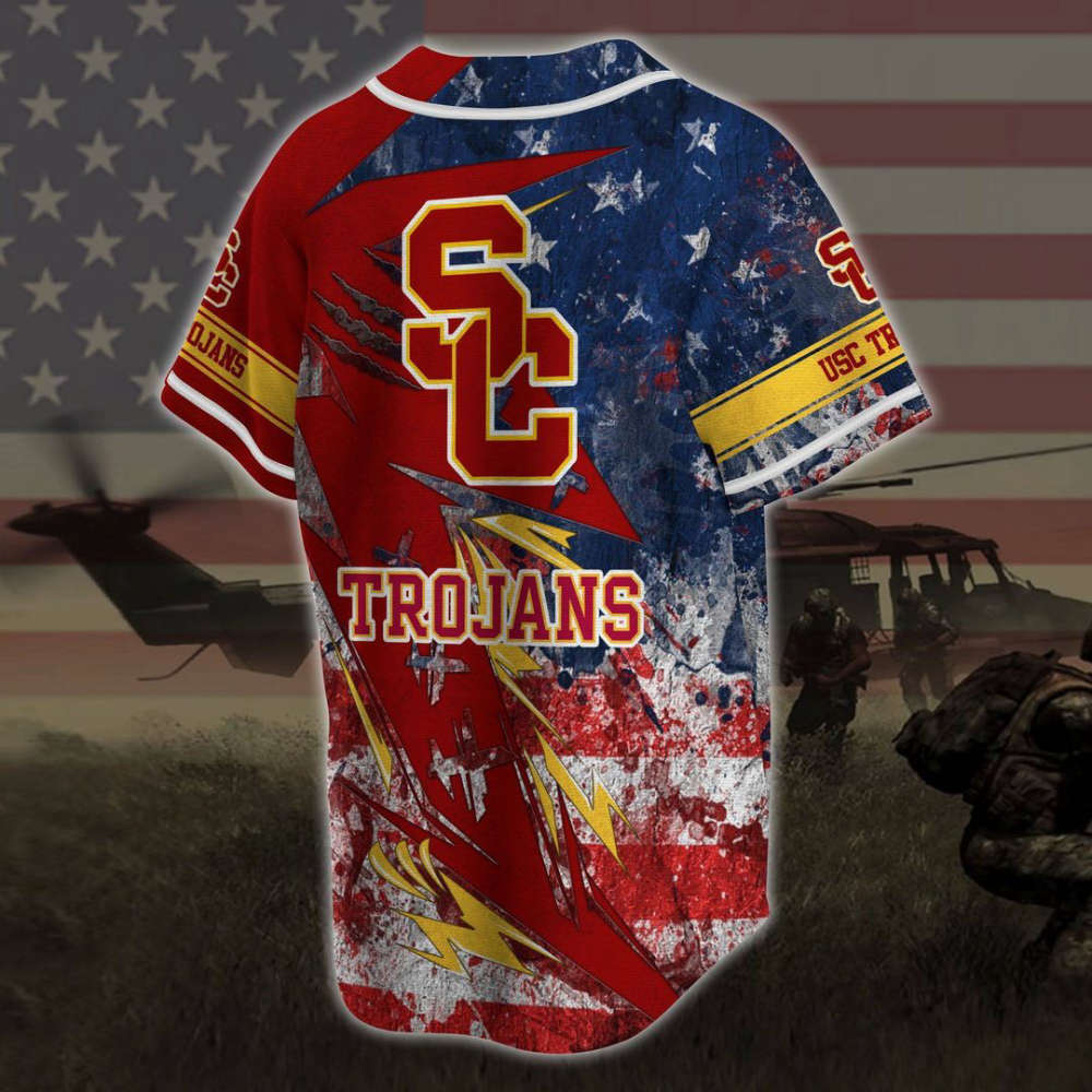 USC Trojans Baseball Jersey Gift For Men Women - lylyprint.com baseball jersey product view 3