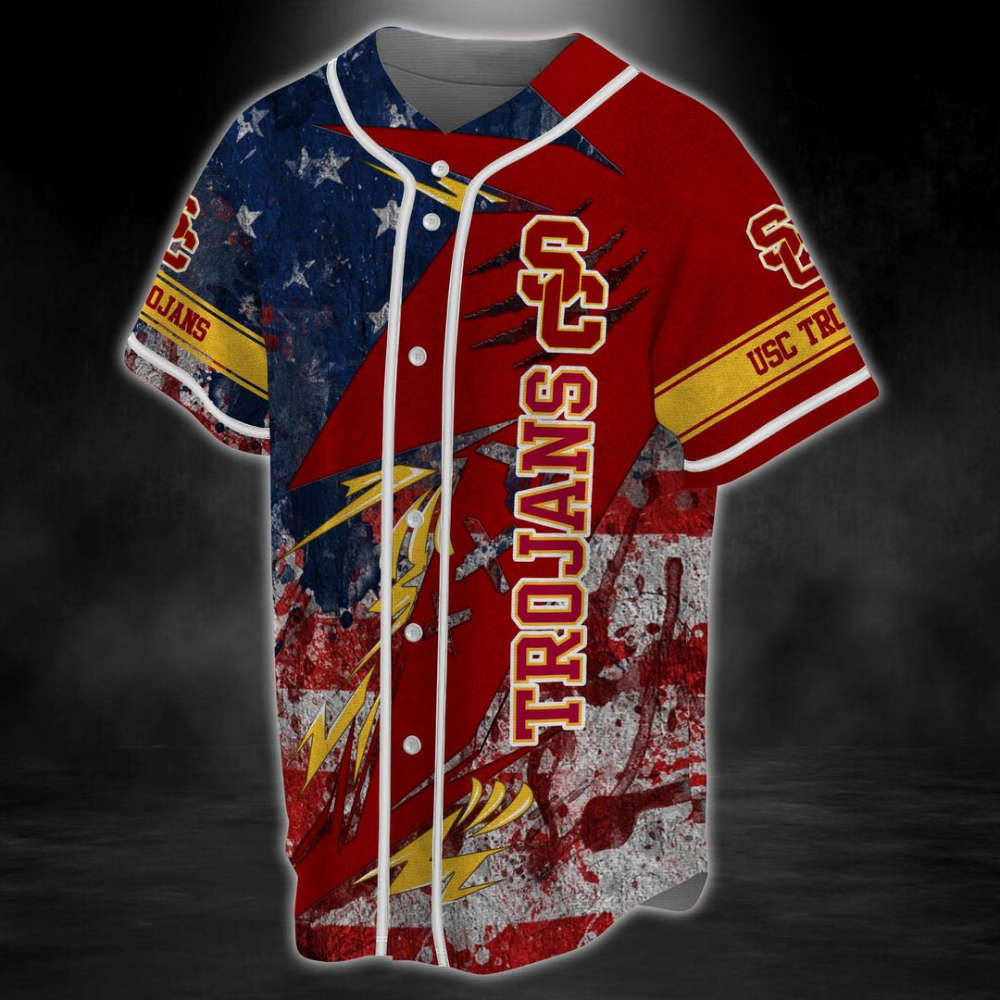 USC Trojans Baseball Jersey Gift For Men Women - lylyprint.com baseball jersey product view 4