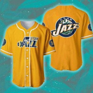 Utah Jazz Baseball Jersey For Fans Gift for Men Dad - lylyprint.com baseball jersey product view 2
