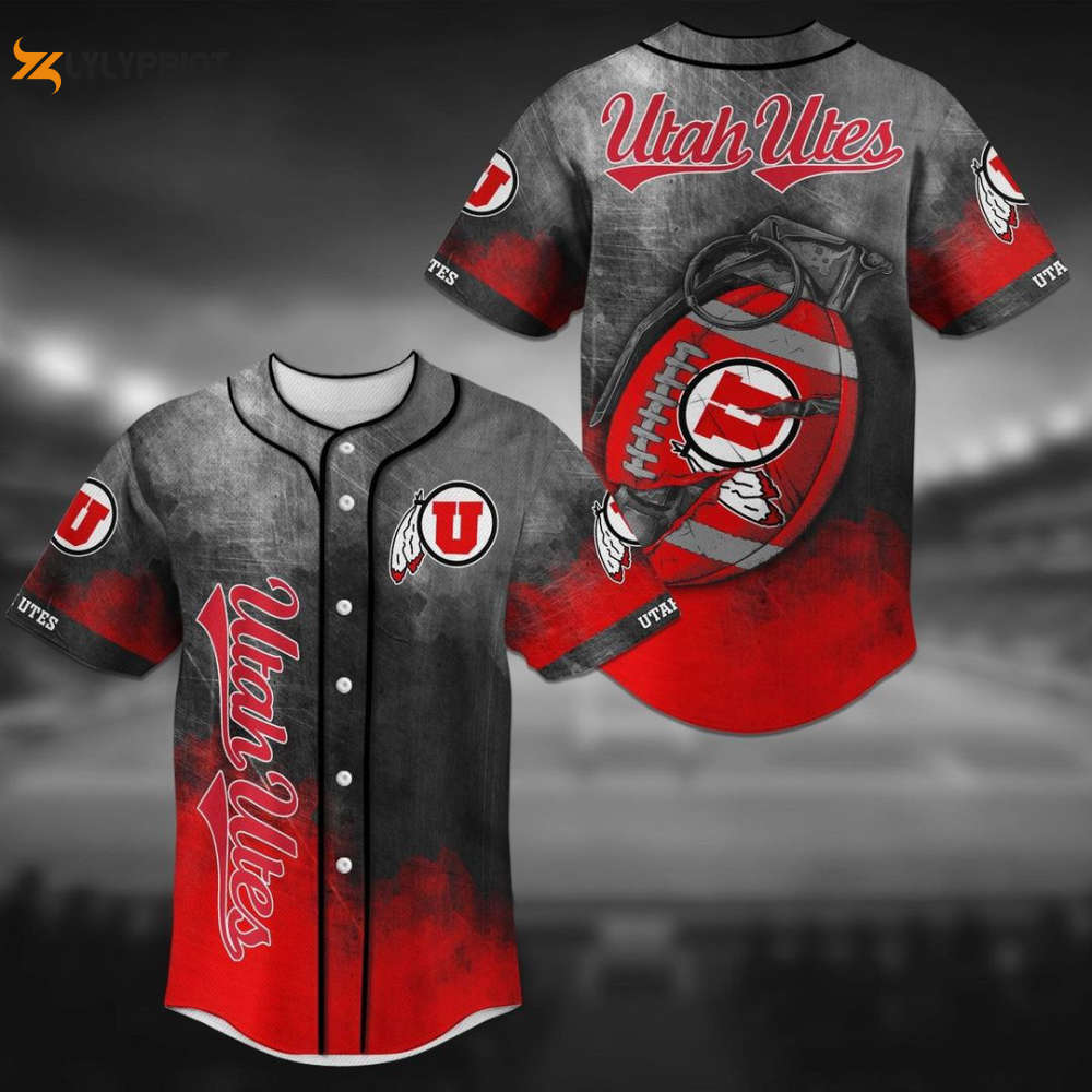 Utah Utes Baseball Jersey Gifts for Fans - lylyprint.com baseball jersey product view 1