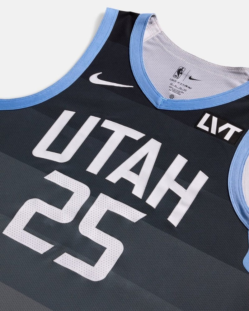 utah jazz mountain-inspired city edition Basketball Jersey basketball jersey product view 1