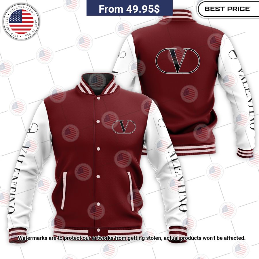 HOT Valentino Baseball Jacket baseball jersey product view 1