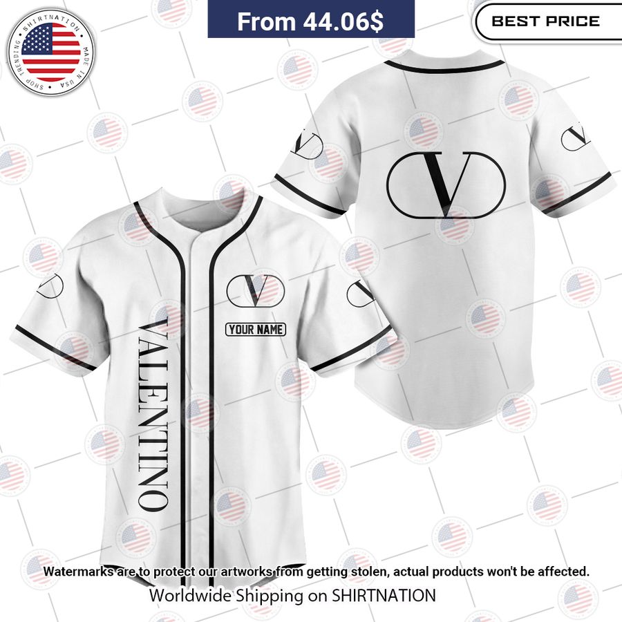 HOT Valentino Custom Baseball Shirt baseball jersey product view 1