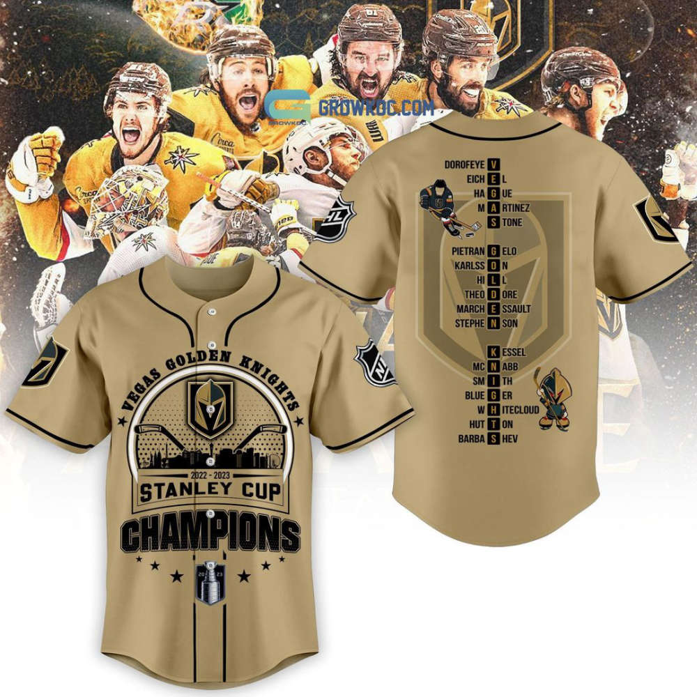 Vegas Golden Knights Baseball Jersey Custom For Fans BJ0125 - lylyprint.com baseball jersey product view 2