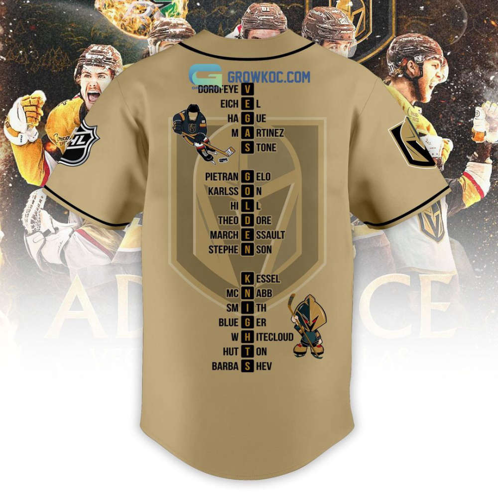 Vegas Golden Knights Baseball Jersey Custom For Fans BJ0125 - lylyprint.com baseball jersey product view 4