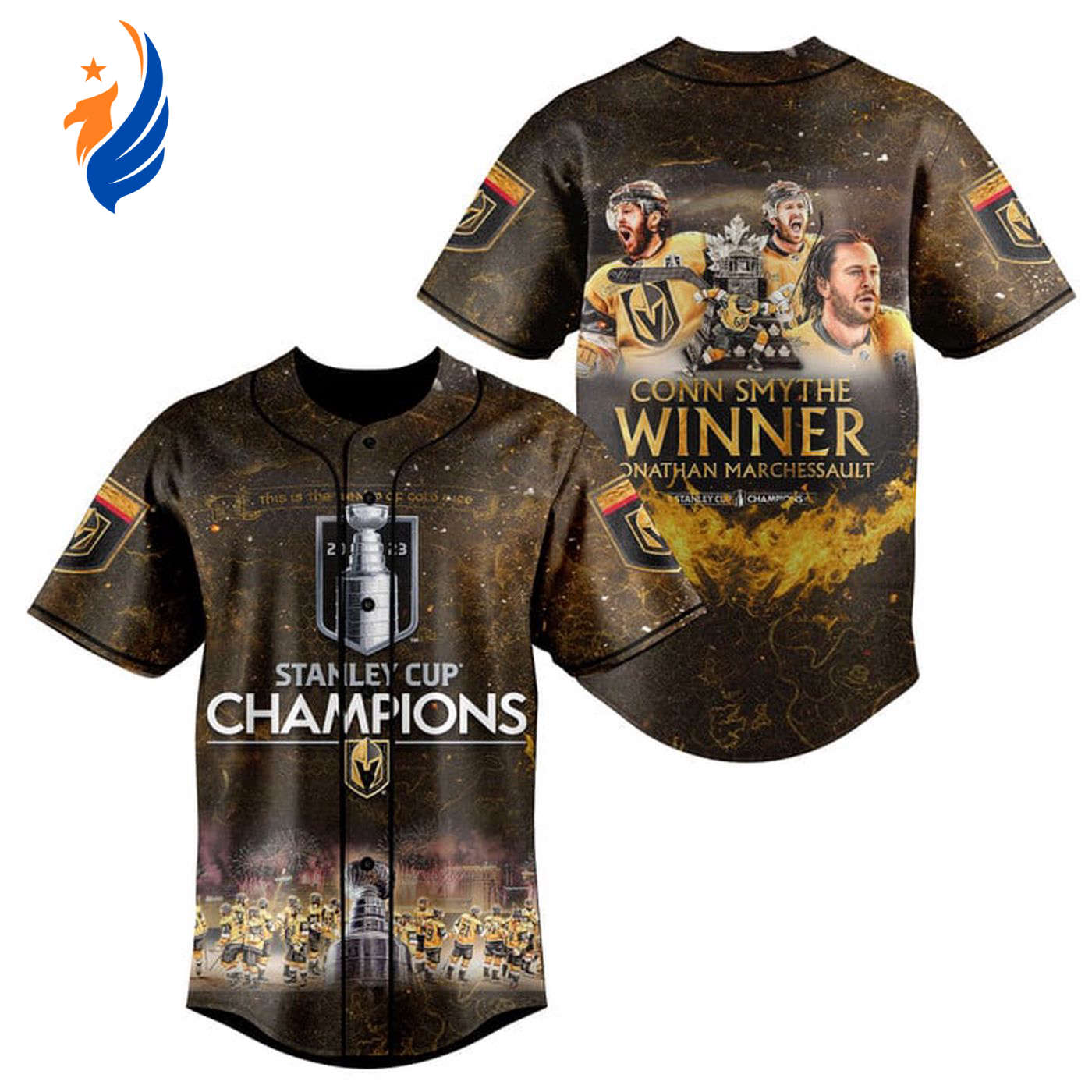 Vegas Golden Knights Conn Smythe Trophy Winner Jonathan Marchessault Baseball Jersey - Bafud baseball jersey product view 1