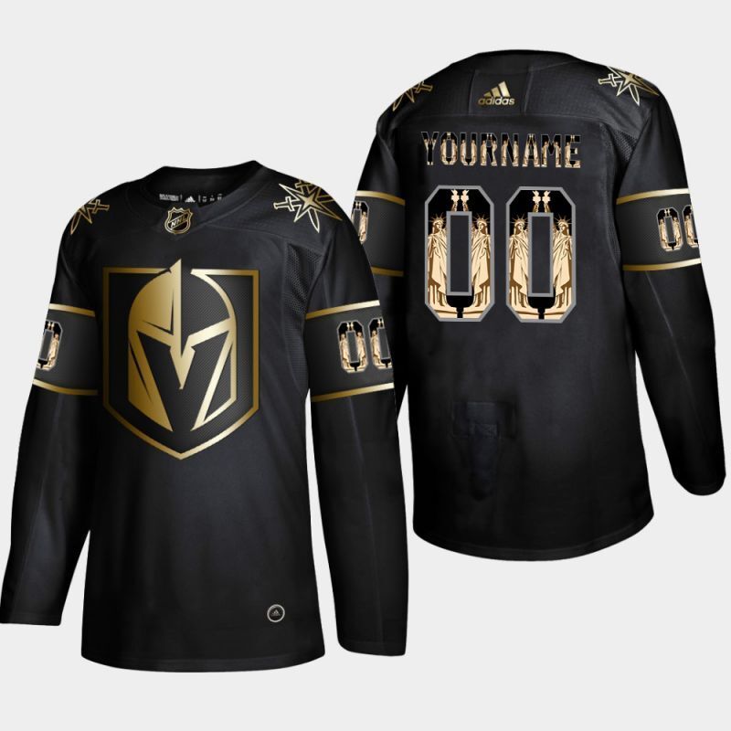 vegas golden knights Statue of Liberty Hockey Jersey hockey jersey product view 1