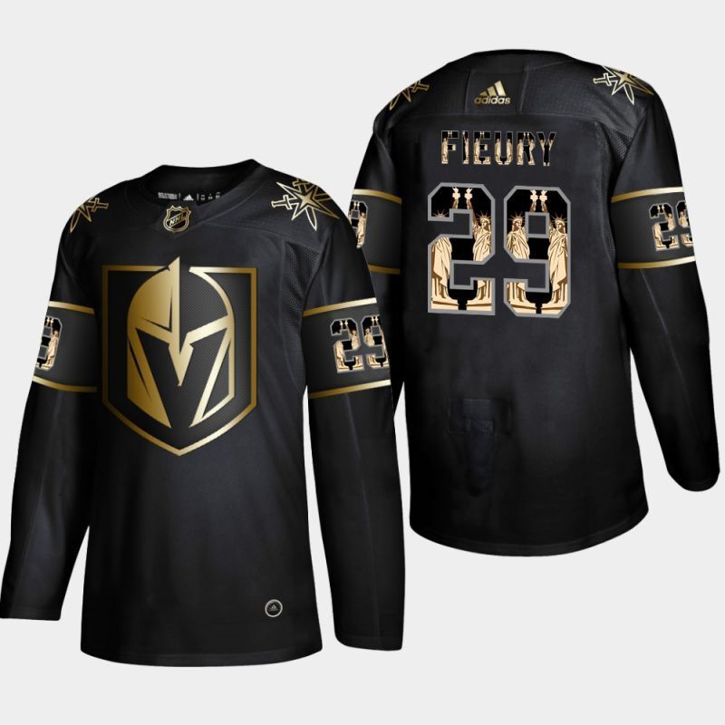 vegas golden knights #29 marc-andre fleury Statue of Liberty Hockey Jersey hockey jersey product view 1