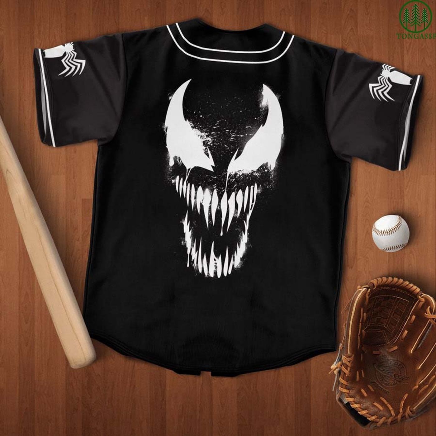Strike fear on the field with our Venom Baseball Jersey Shirt - Perfect fit style and performance! - Bafud baseball jersey product view 2