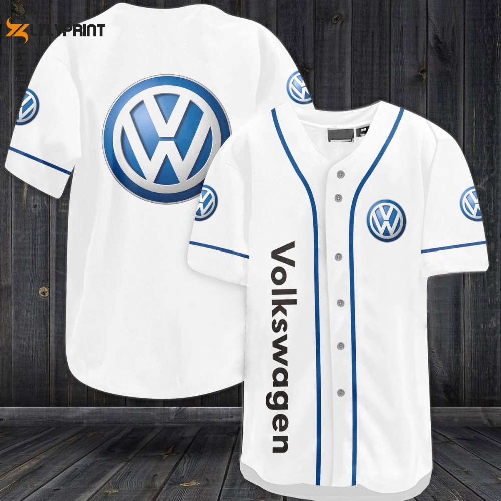 Volkswagen Baseball Jersey - lylyprint.com baseball jersey product view 1