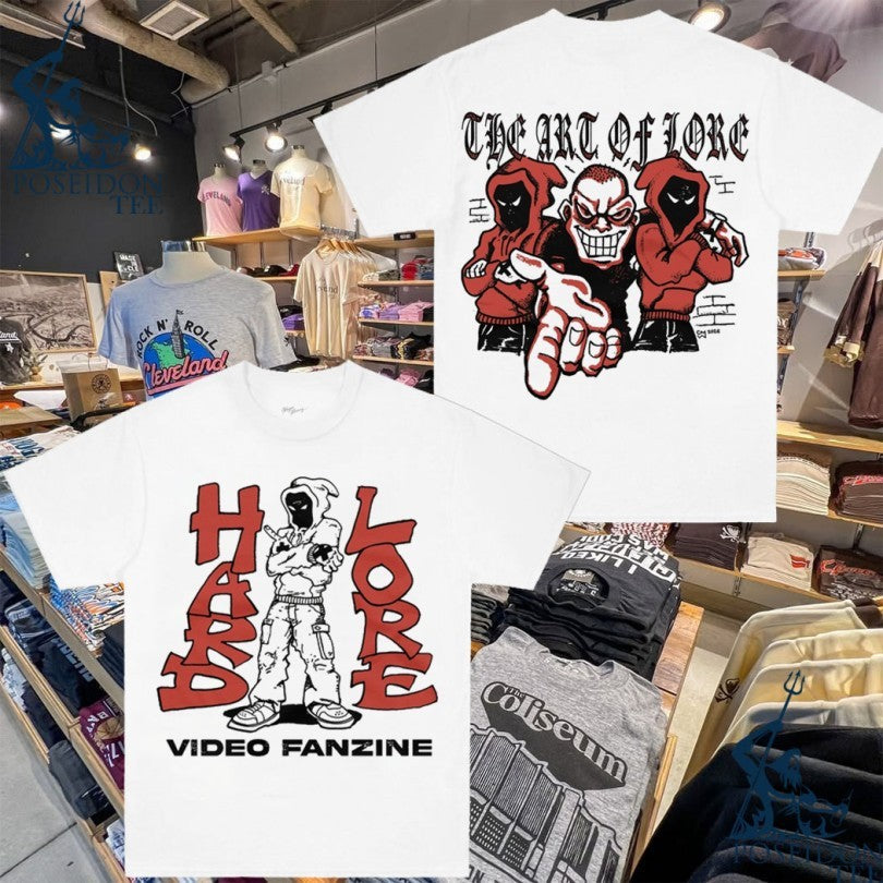 Hardlore Video Fanzine The Art Of The Lore T-shirt Unisex T-shirt, Sweatshirt, Hoodie, Long Sleeve Tee - T-Shirt, Sweatshirt, Hoodie