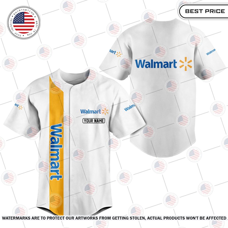 NEW Walmart Custom Baseball Jersey baseball jersey product view 1