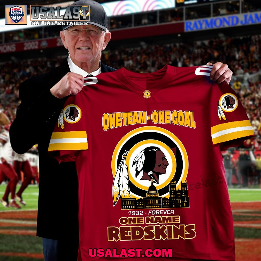 Washington Redskins 1932-Forever One Name V-neck Jersey Shirt football jersey product view 1