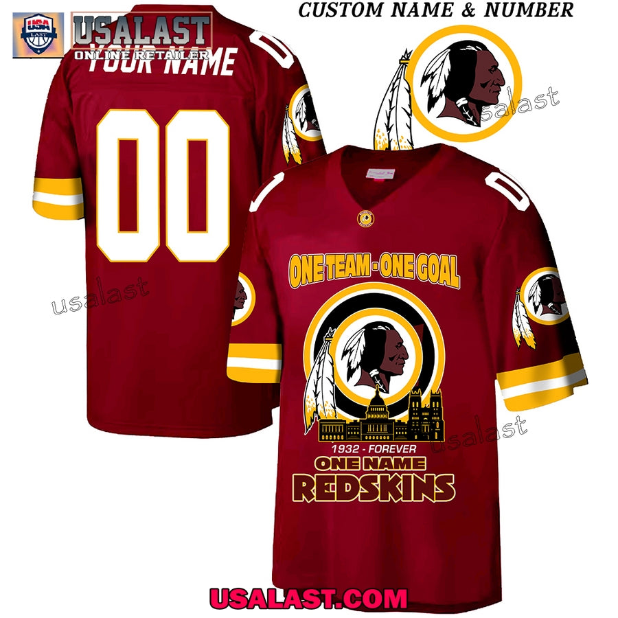 Washington Redskins 93rd Anniversary V-neck Jersey Shirt football jersey product view 1