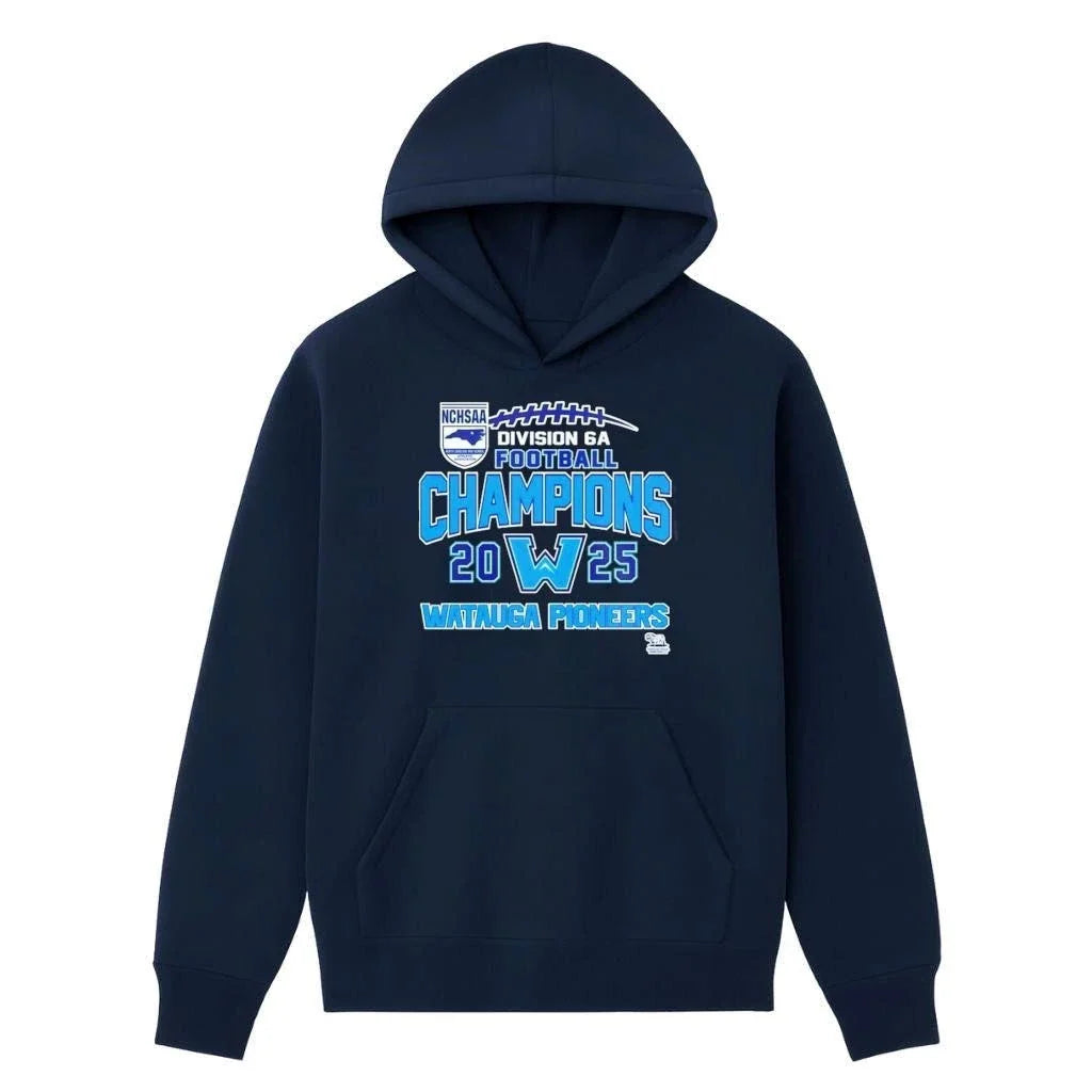 Watauga Pioneers 2025 NCHSAA Division 6A Football - Adult & Kids T-Shirts, Sweatshirts & Hoodies apparel design preview 3