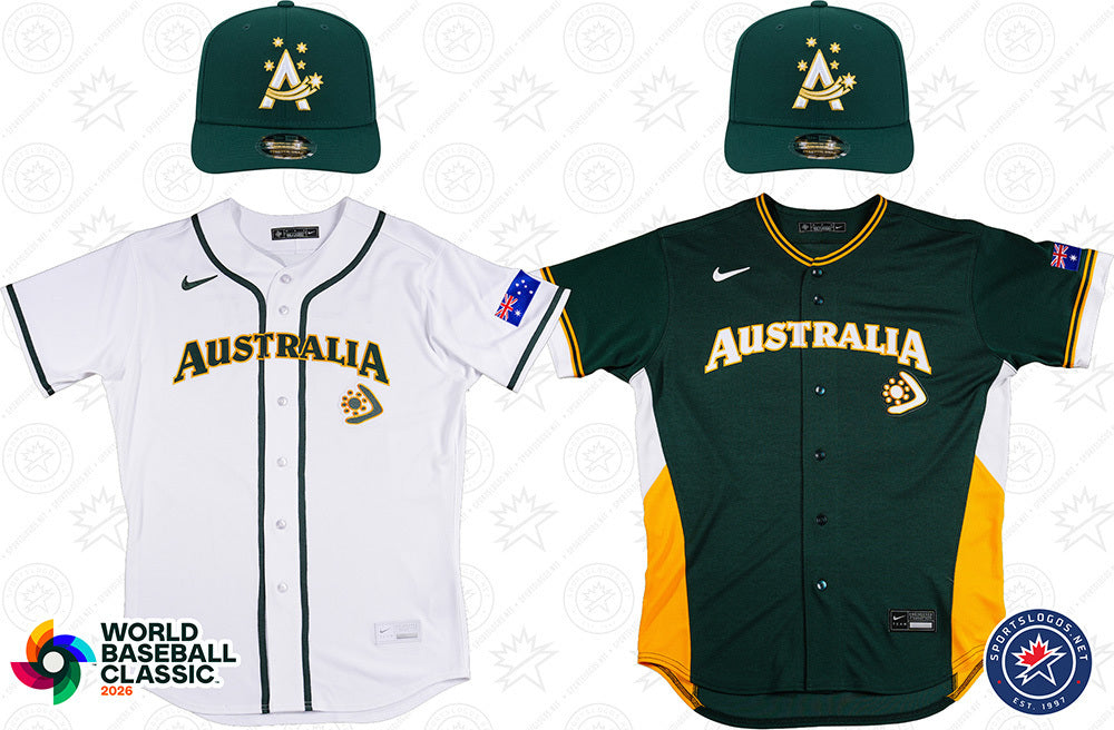 wbc-2026-uniforms-australia Baseball Jersey baseball jersey product view 1