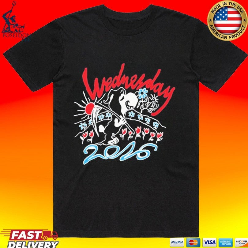 Wednesday Band Tour 2026 T-shirt Unisex T-shirt, Sweatshirt, Hoodie, Long Sleeve Tee - T-Shirt, Sweatshirt, Hoodie