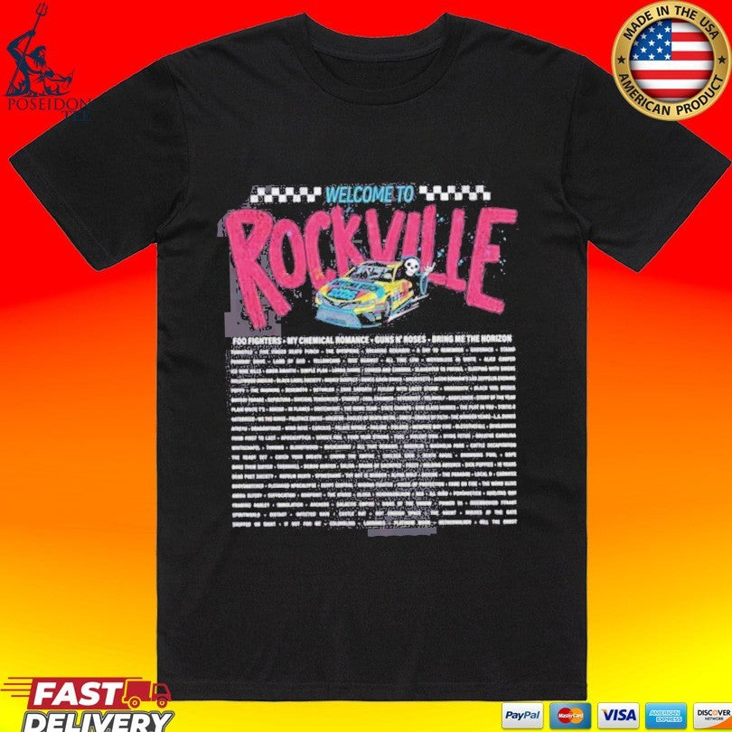 Welcome To Rockville Daytona Beach FL On May 7 To 10 2026 Devil Horn T-shirt Unisex T-shirt, Sweatshirt, Hoodie, Long Sleeve Tee - T-Shirt, Sweatshirt, Hoodie