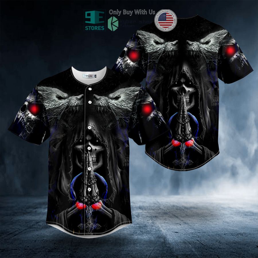 BEST Werewolves Reaper Prayer Baseball Shirt baseball jersey product view 1