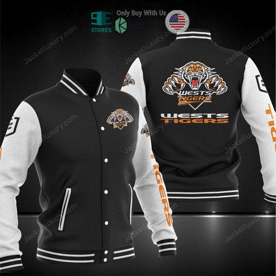 BEST Wests Tigers Baseball Jacket baseball jersey product view 1