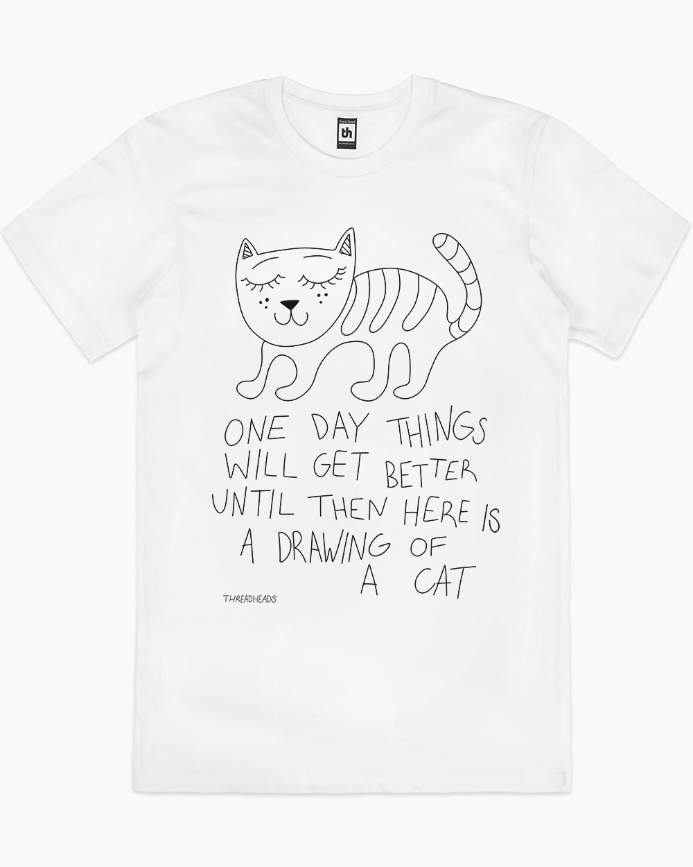 Drawing Of A Cat T-Shirt Unisex T-shirt, Sweatshirt, Hoodie, Long Sleeve Tee - T-Shirt, Sweatshirt, Hoodie
