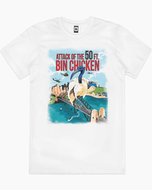 Attack of the 50ft Bin Chicken T-Shirt Unisex T-shirt, Sweatshirt, Hoodie, Long Sleeve Tee - T-Shirt, Sweatshirt, Hoodie