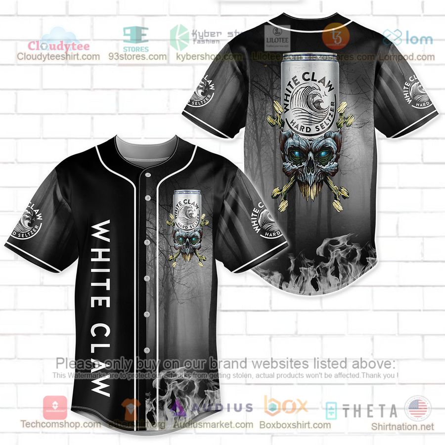 HOT White Claw skull head Baseball Jersey Shirt baseball jersey product view 1