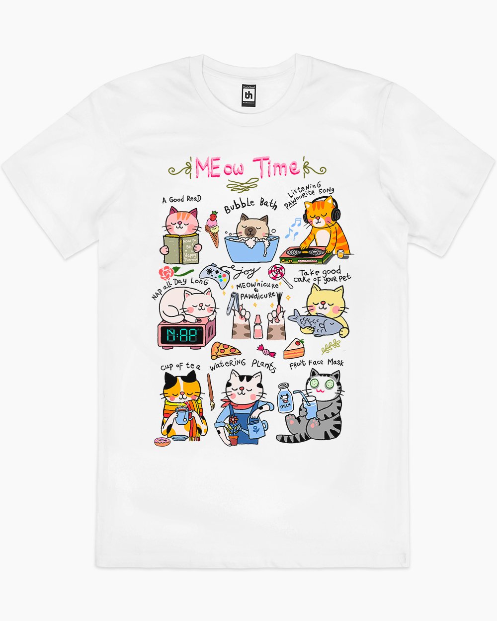 Meow Time T-Shirt Unisex T-shirt, Sweatshirt, Hoodie, Long Sleeve Tee - T-Shirt, Sweatshirt, Hoodie