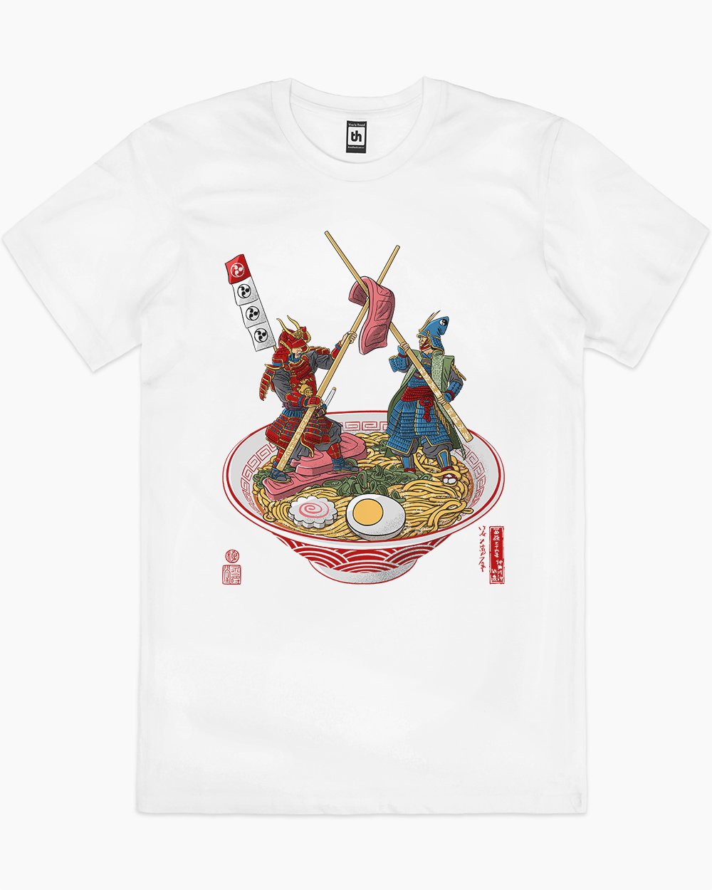 Samurai Duel over Ramen T-Shirt Unisex T-shirt, Sweatshirt, Hoodie, Long Sleeve Tee - T-Shirt, Sweatshirt, Hoodie