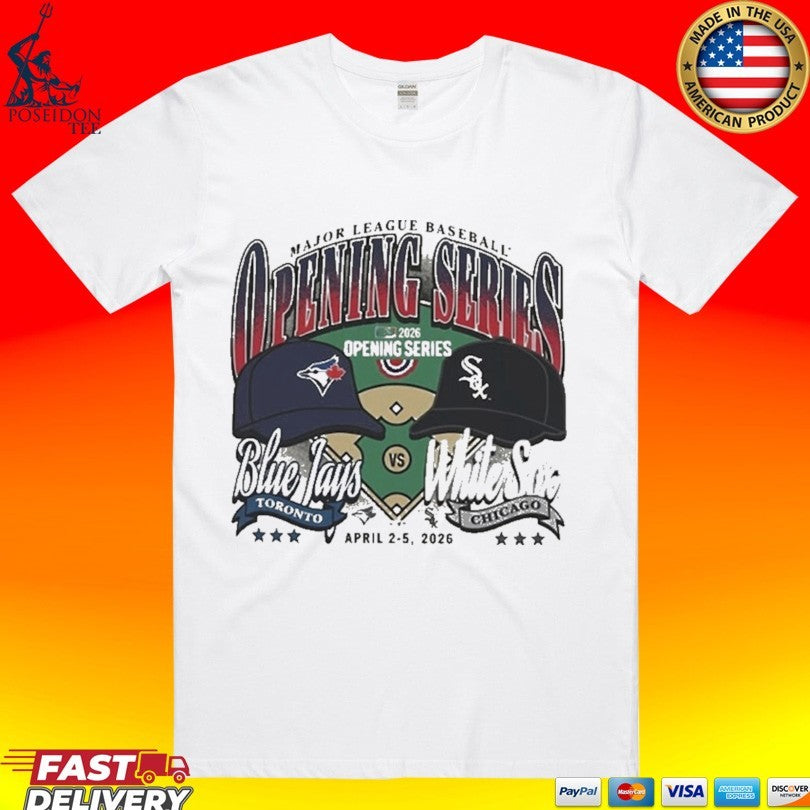 White Sox Vs Blue Jays Opening Day 2026 T-shirt Unisex T-shirt, Sweatshirt, Hoodie, Long Sleeve Tee - T-Shirt, Sweatshirt, Hoodie