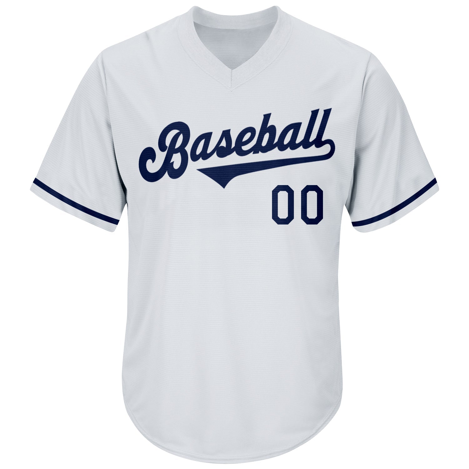 Custom White Navy Authentic Throwback Rib-Knit Baseball Jersey Shirt baseball jersey product view 2