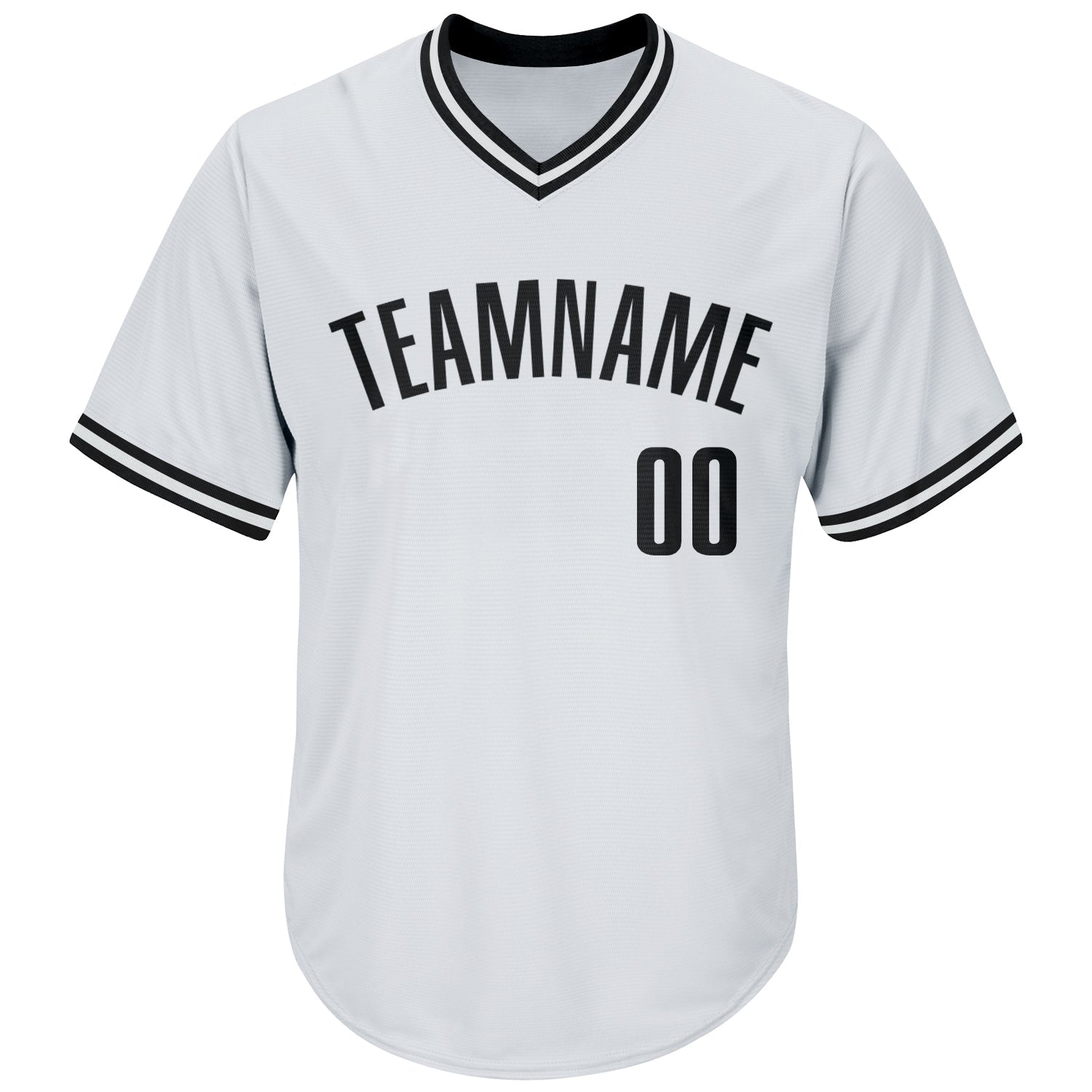 Custom White Black Authentic Throwback Rib-Knit Baseball Jersey Shirt baseball jersey product view 3
