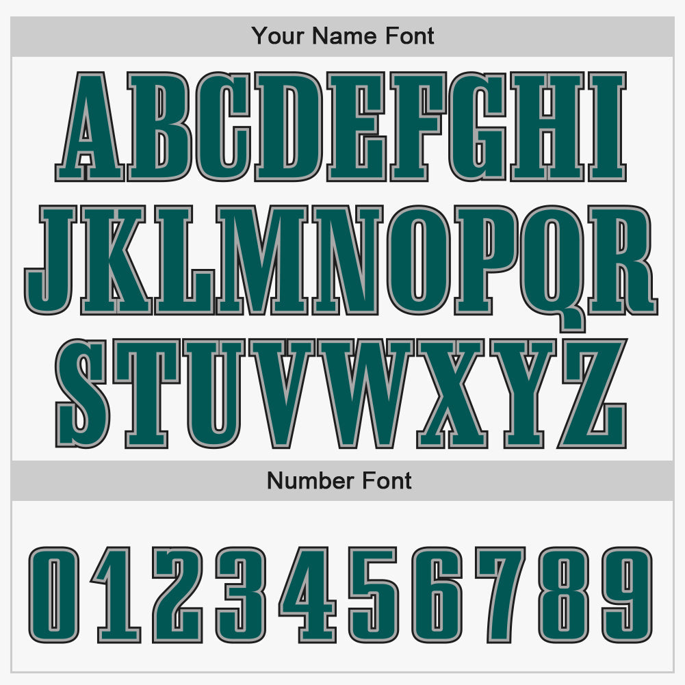 Custom White Midnight Green-Black Authentic Baseball Jersey baseball jersey product view 5