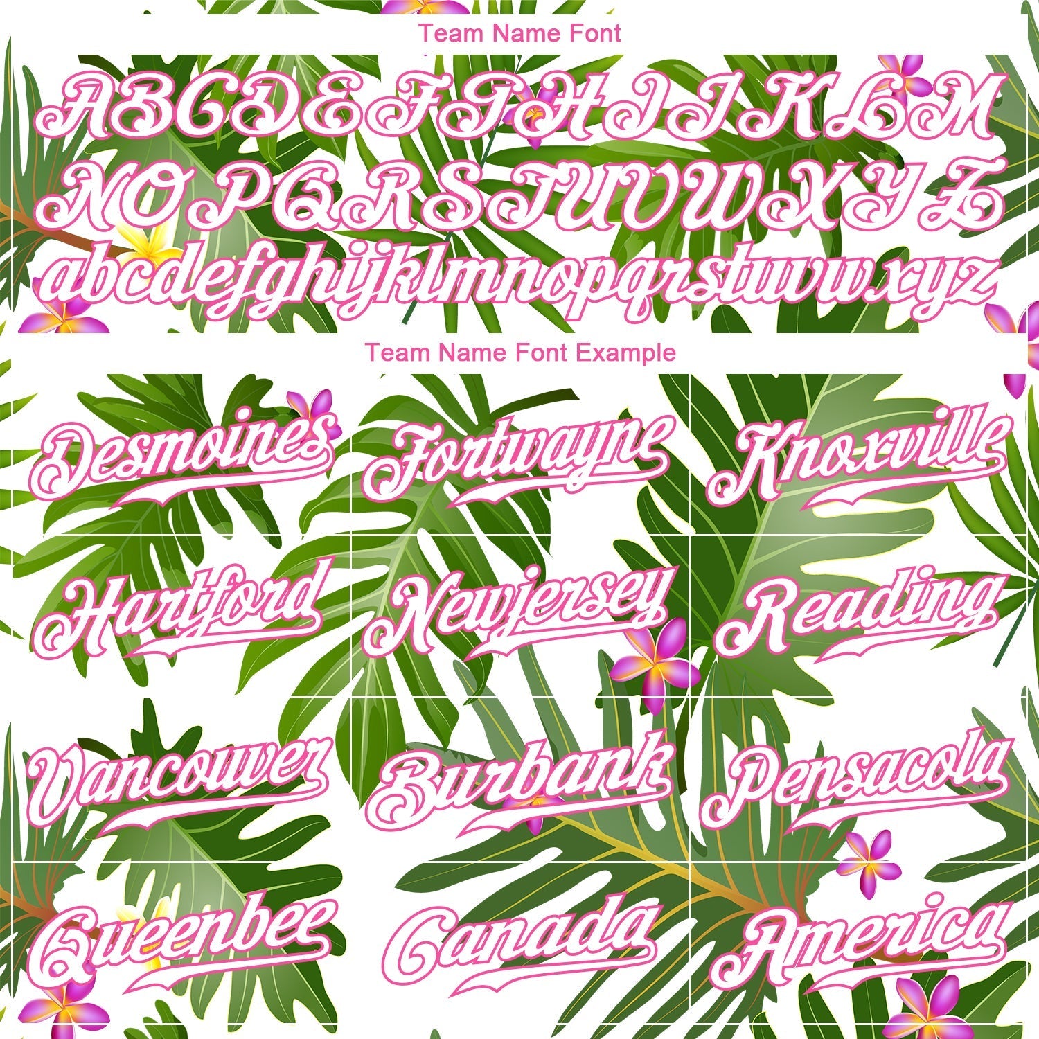 Custom White White-Pink 3D Pattern Design Tropical Palm Leaves Authentic Baseball Jersey baseball jersey product view 4