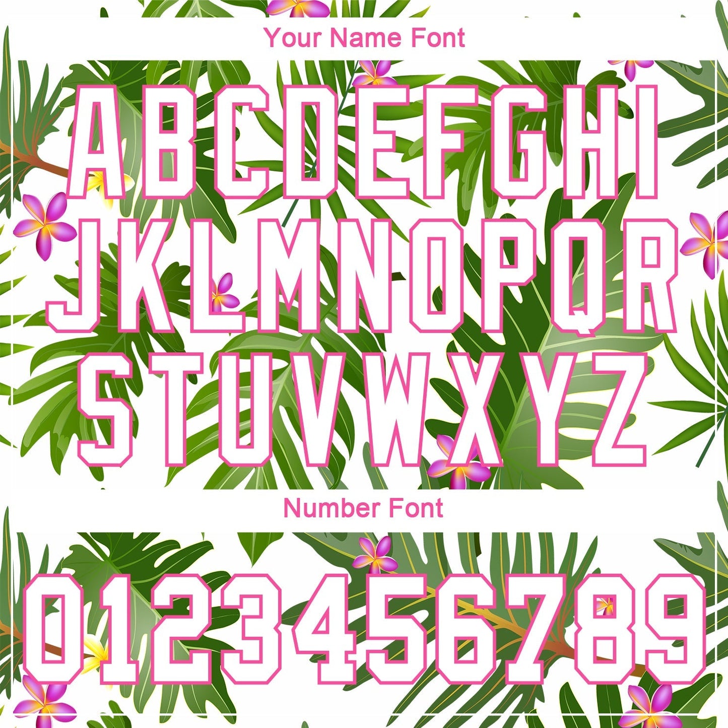 Custom White White-Pink 3D Pattern Design Tropical Palm Leaves Authentic Baseball Jersey baseball jersey product view 5