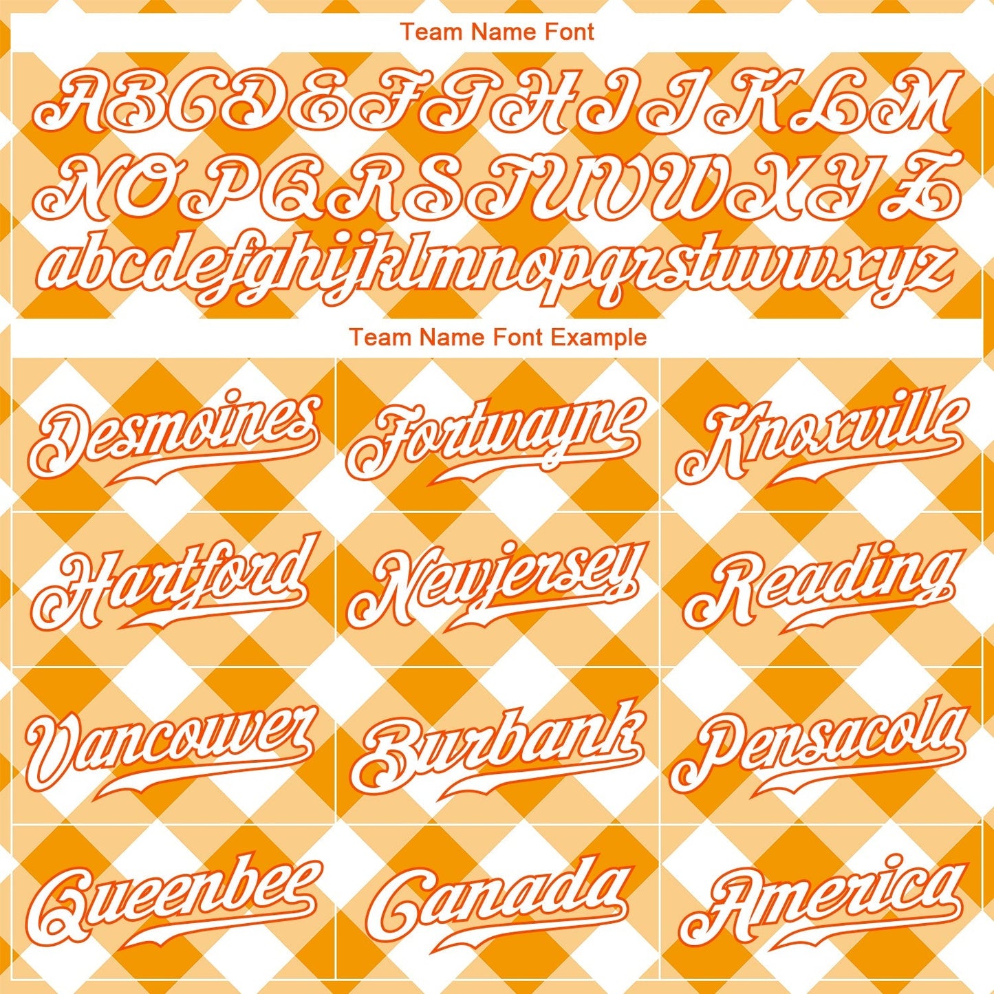 Custom White White-Orange 3D Pattern Design Orange Plaid Authentic Baseball Jersey baseball jersey product view 4